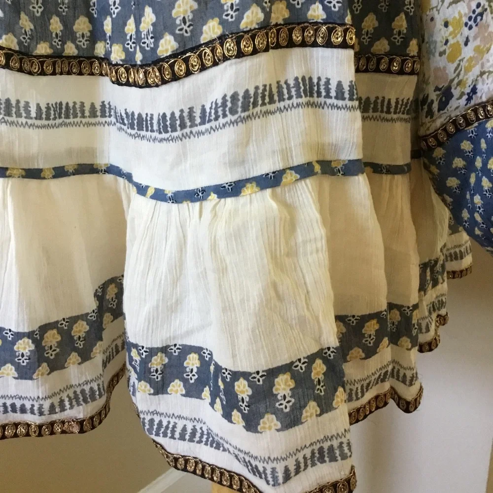 Free People Gardenia Floral Tunic Top - Picture 7 of 11